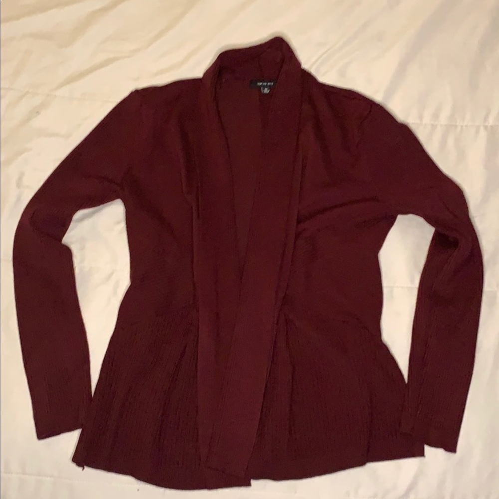 Maroon cardigan